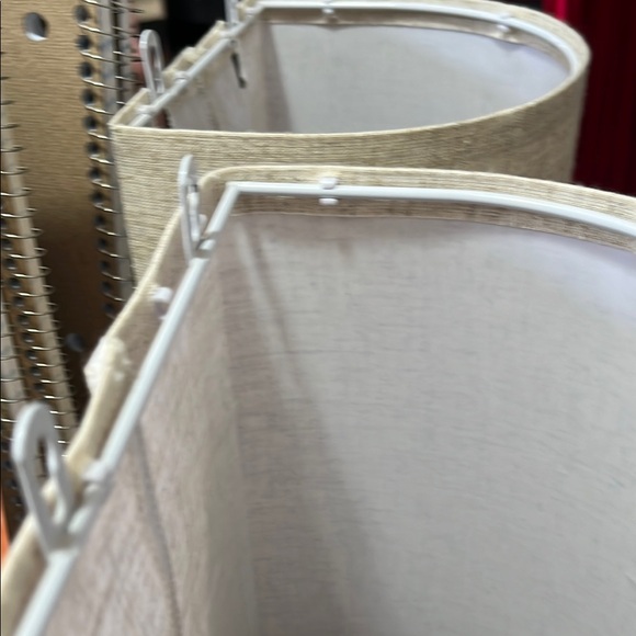 Elegant Cream Fabric Lamp Shade - Picture 4 of 5